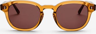 Messy Weekend BILLE Coffee Brown Mens Sunglasses Orange Size 49