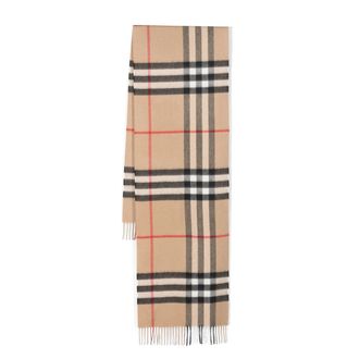 Burberry Check-pattern Fringed Scarf