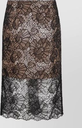 Rotate lace midi skirt
