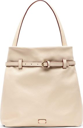 Frances Valentine Charlie Leather Shoulder Bag in Oyster at Nordstrom