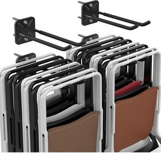 OEM 2 Ganchos De Garaje Resistentes, 12.4 Pulgadas, Colgador De Pared De Garaje, Ganchos De Almacenamiento Resistentes Para Colgar Sillas, Cochecitos, Her