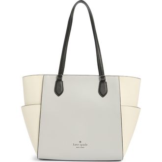Kate Spade New York madison laptop tote bag in Platinum Grey Multi at Nordstrom Rack