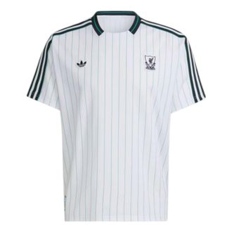 adidas Liverpool FC Terrace Icons Jersey Asia Sizing White Sea Green JW5466