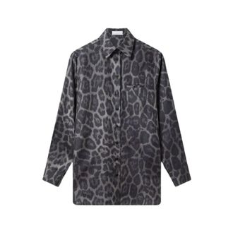 Stella McCartney Dames, Blouses & Shirts, Grijs, Maat: L Zijde