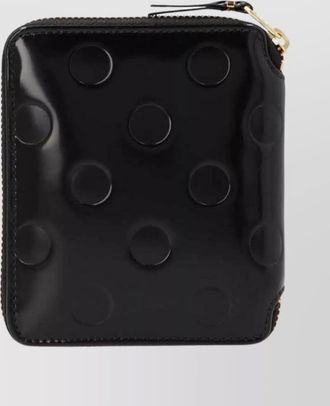 Comme Des Gar&ccedil;ons embossed polka dot wallet design