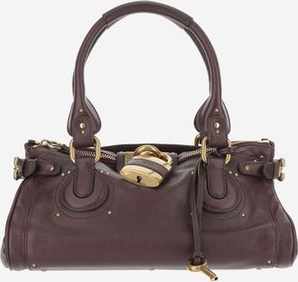 Chlo&eacute; Maroon Paddington Shoulder Bag