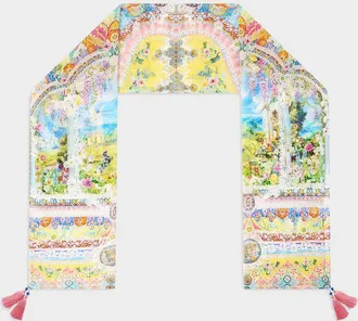 Camilla Nav&agrave;s Nouveau Crinkle Silk Chiffon Scarf