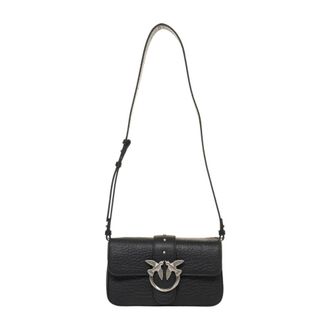 Pinko Shoulder Bags, female, Black, ONE SIZE, Love One Mini Shoulder Bag Nero