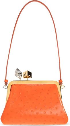Jacquemus Orange Leather Clutch Bag