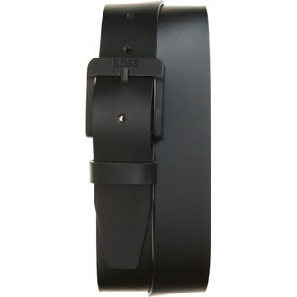 BOSS Jemio Leather Belt in Black at Nordstrom, Size 34