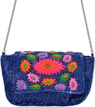 Guadalupe Design Womens Lucky Eye Party Bag In Blue