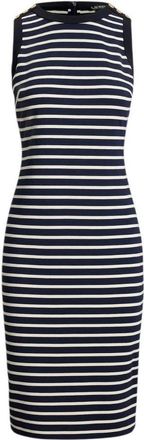 Ralph Lauren Everyday Dress - Dames - Casual kleedjes - Blauw - 2XS - Polyester - Kleedjes
