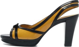 Tod's Sandali in pelle con tacco 90mm - Giallo
