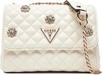 Guess Tassen, Dames, Wit, ONE Size, Everlee Mini Convertible Crossbody Flap