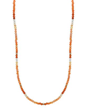 Jewelmak 14K Fire Opal Necklace
