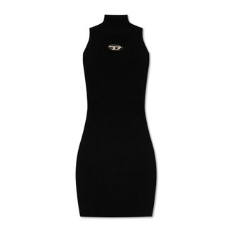 Diesel M-Onervax Dress - Dames - Korte kleedjes - Zwart - XS - Polyester - Kleedjes