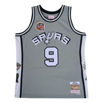 Mitchell & Ness x NBA San Antonio Spurs Hall Of Fame Swingman Jersey Tony Parker 9 SMJY6866-SASYYTPAGREY