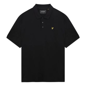 Lyle & Scott Polo Shirts, male, Black, Size: XL SS Polo Shirts Plain Polo Shirt