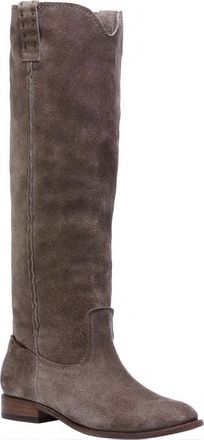 Frye Womens Tall Suede Boot In Taupe