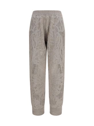 Brunello Cucinelli Beige Relaxed Elasticated Pants