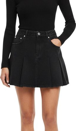 Diesel Black Pleated Mini Skirt