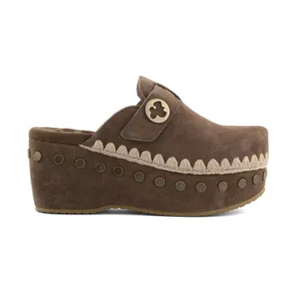 Mou Schoenen, Dames, Grijs, 41 EU, Katoen, Zomerklompen