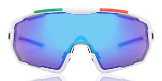 Salice 020 ITA BIANCO/RW BLU Mens Sunglasses White Size 138