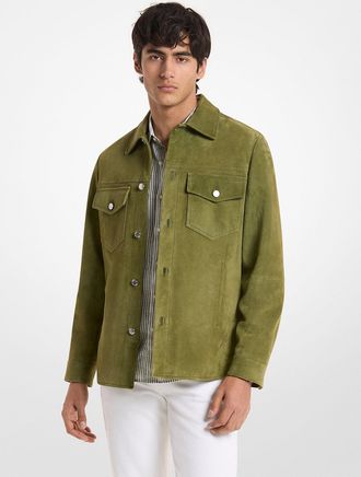 Michael Kors Suede Shirt Jacket
