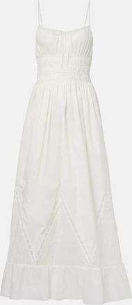 Faithfull The Brand Abito lungo Meline in voile di cotone