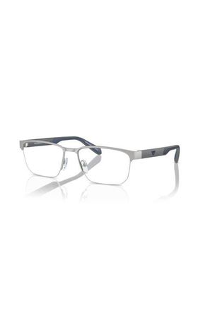 Emporio Armani 56mm Irregular optical glasses in Silver at Nordstrom