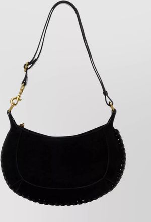 Isabel Marant suede moon shoulder bag hardware