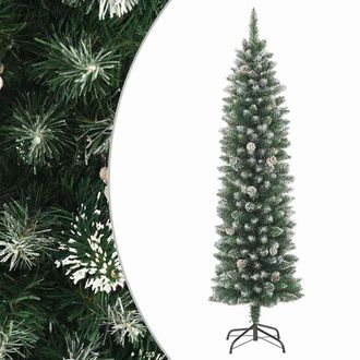 vidaXL Rbol De Navidad Artificial Estrecho Con Soporte Pvc 120 Cm Vidaxl