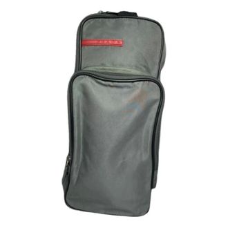 Prada Vintage, unisex, Grijs, ONE Size, Polyester, Pre-owned Vintage Rugzak