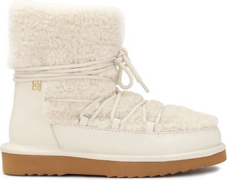 Kazar Sneeuwlaarzen ge&iuml;soleerd met schapenwol - Dames - Winterlaarzen - Beige - 36 EU - Wol - Schoenen