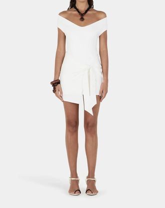Hansen & Gretel Mollie Mini Dress In Ivory