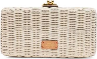 Frances Valentine Pepper Wicker Clutch in Off White at Nordstrom