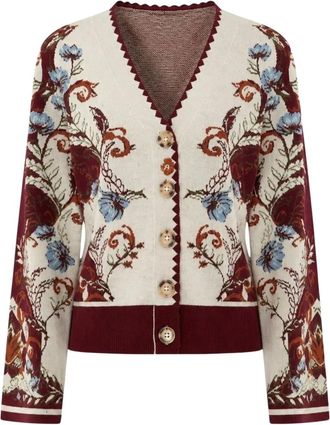 Farm Rio Millena Cardigan - Dames - Vesten - Veelkleurig - XS - Wol - Truien & Vesten