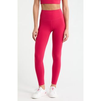 Zella Studio Luxe High Waist 7/8 Leggings in Red Cerise at Nordstrom, Size Xx-Large