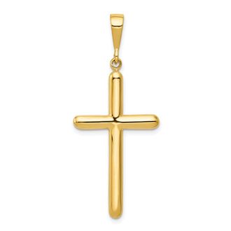 Diamond2Deal 10k Yellow Gold Cross Pendant