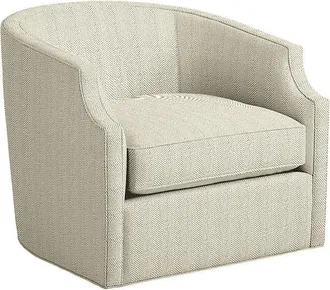 Ballard Designs Skylar Swivel Glider - In Stock - Justify Driftwood InsideOut - Ballard Designs