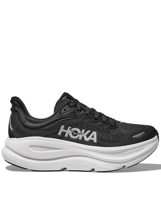 Hoka One One Black Bondi 9 Cushioned Mesh Sneakers