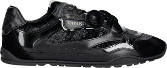 Pinko Sneakers - Dames - Sneakers - Zwart - 41 EU - Leer - Schoenen