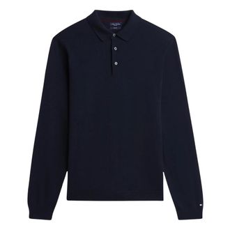 Tommy Hilfiger NY Merino L/S Polo - - Tops - Uomo - Blu - XL