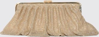 Twentyfourhaitch Clutch Zevara drappeggiata con cristalli e chiusura a scatto