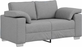 vidaXL Vidaxl - Sof&aacute; Con Coj&iacute;n Gris Claro 160 X 77 X 82 Cm Tela