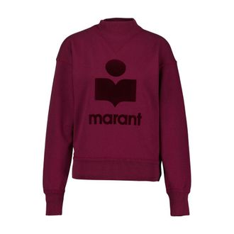 Isabel Marant Womens Moby Sweatshirt Burgundy Cotton Sweatshirts