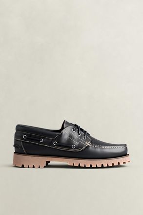 GANT Men Tratton Leather Boat Shoes (41) MARINE