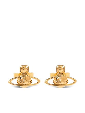 Vivienne Westwood Orb earrings - women - silver - One Size - Gold