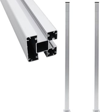 vidaXL Postes De Valla 2 Unidades Aluminio 185 Cm Vidaxl
