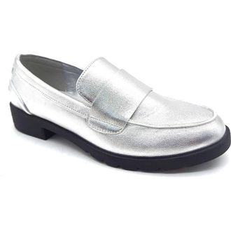 Kenneth Cole Reaction Fern Patent Loafer in Silver at Nordstrom Rack, Size 5.5